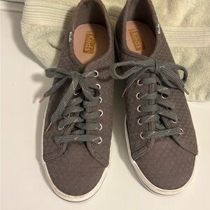 Keds Kickstart Jersey Lace Up Gray Sneakers Women’s Size 9.5